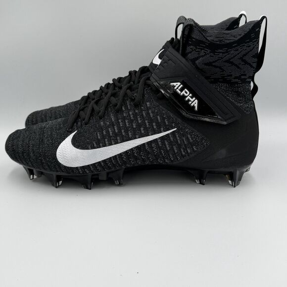 Nike Alpha Menace Elite 2 Flyknit Football Cleats Black AO3374-001 Men\'s Size 13 main image 8
